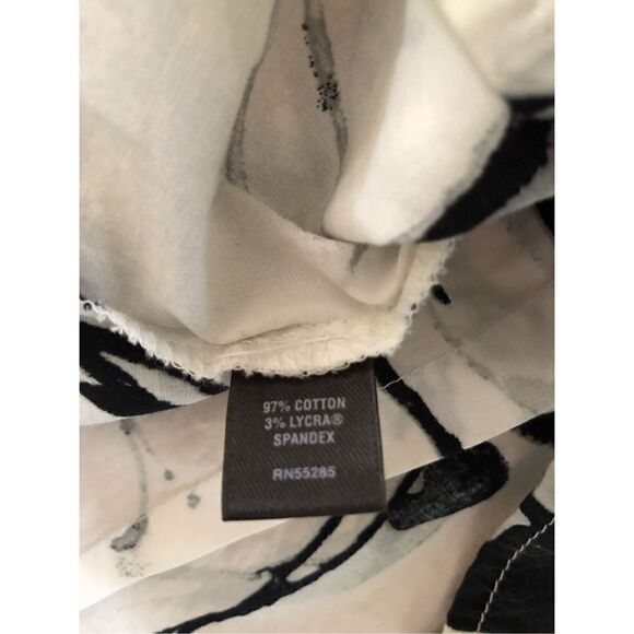 EXPRESS Botton Down Women’s Shirt Water Color Print Size S - Picture 11 of 12